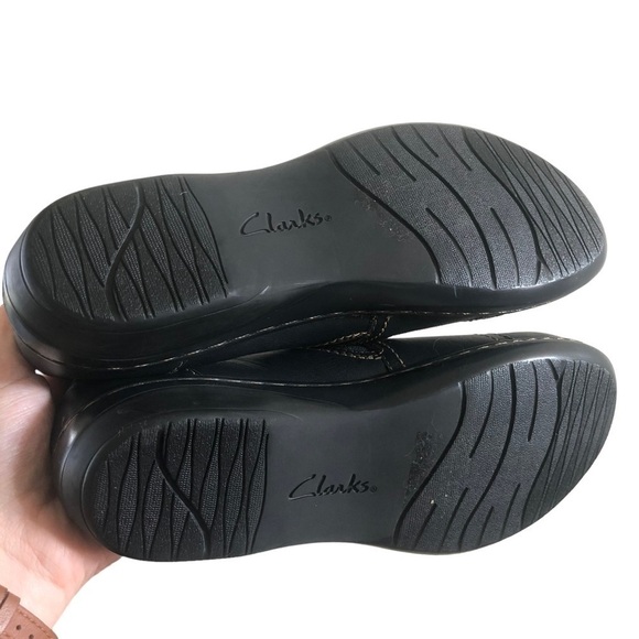 Clarks Navy Blue Evianna Comfort Loafer Shoes 8 - Picture 6 of 6